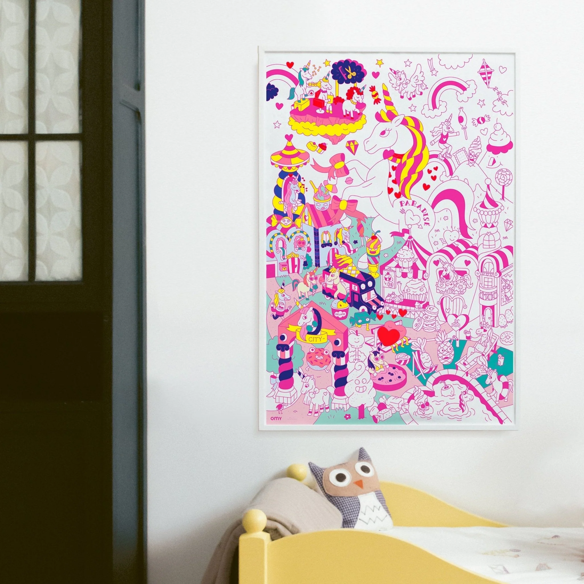 Grote kleurposter Giant Coloring Poster - Lily - Image 2