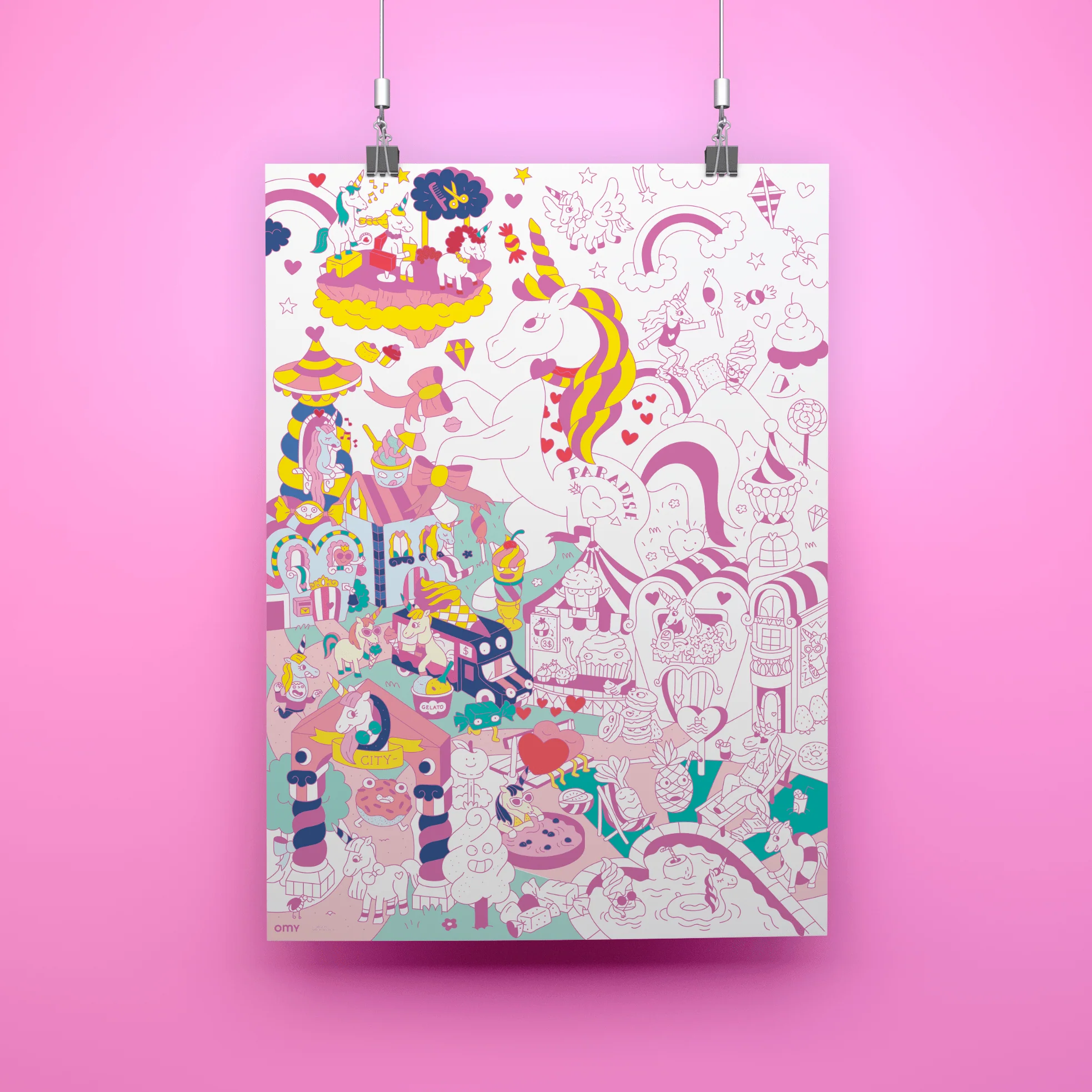 Grote kleurposter Giant Coloring Poster - Lily - Image 4