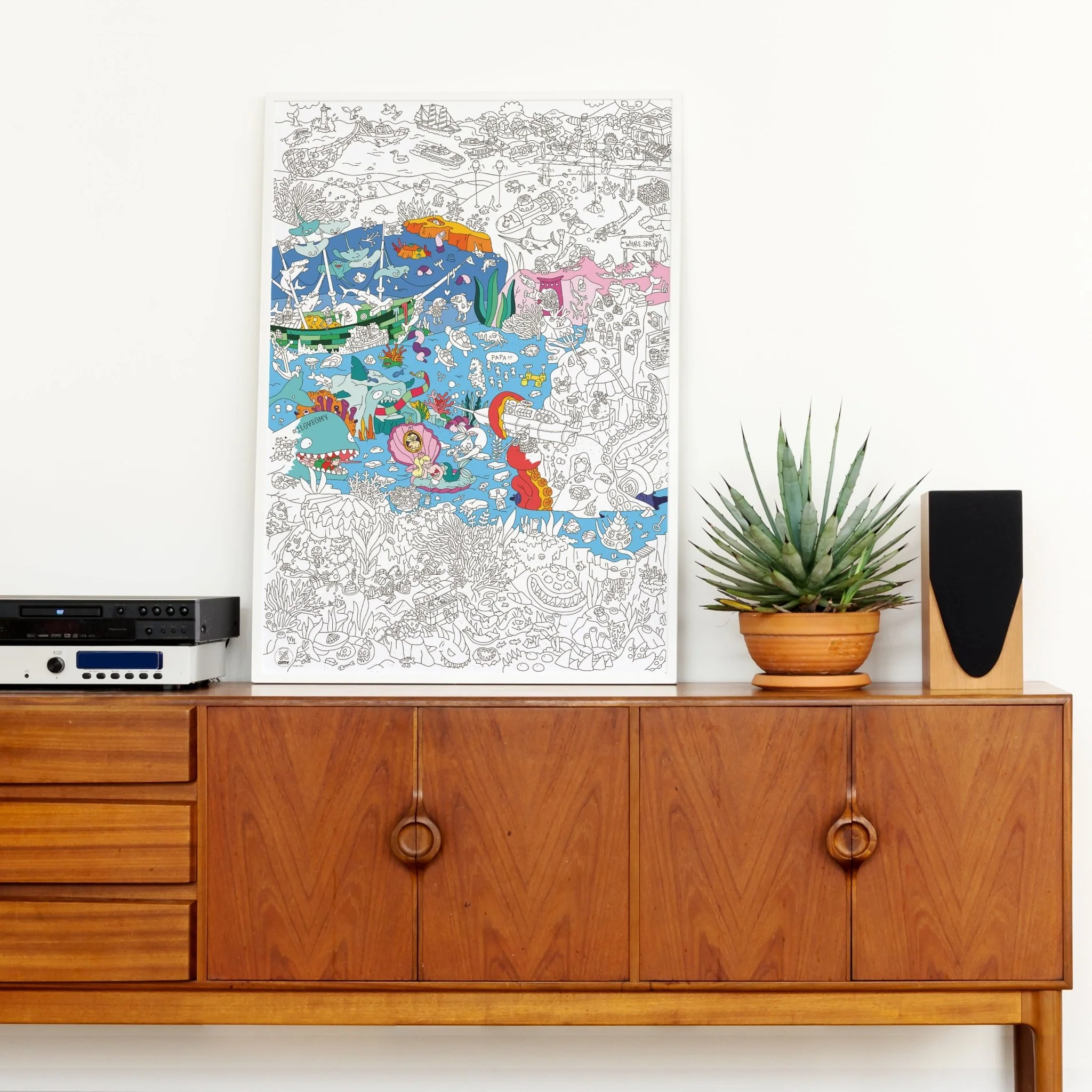 Grote kleurposter Giant Coloring Poster - Ocean - Image 2