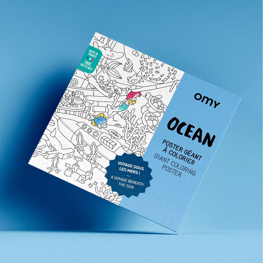 Grote kleurposter Giant Coloring Poster - Ocean - Image 4