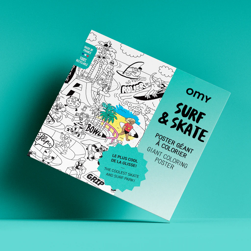 Grote kleurposter Giant Coloring Poster - Surf & skate - Image 6