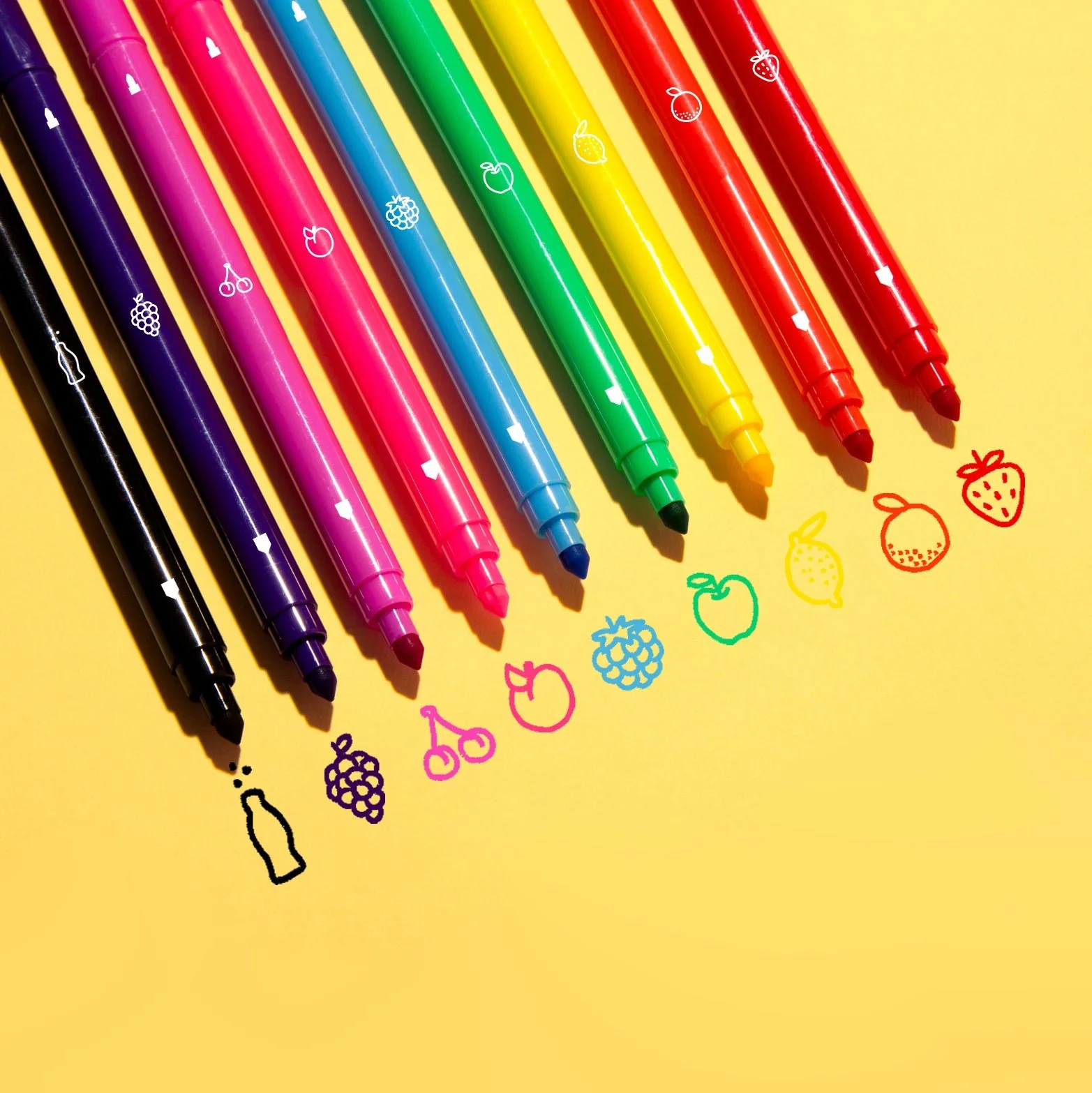 Coloring Tools - 9 Scented Markers - Image 2