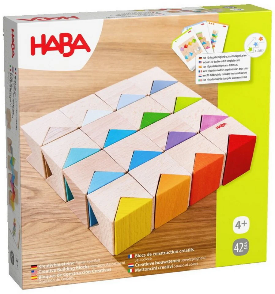 Creatieve bouwstenen Kleurrijke Speelzijdigheid - set van 42