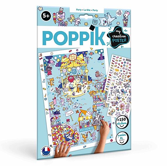Creatieve Poster + 150 Stickers Kawai Party - 5-10 Jaar