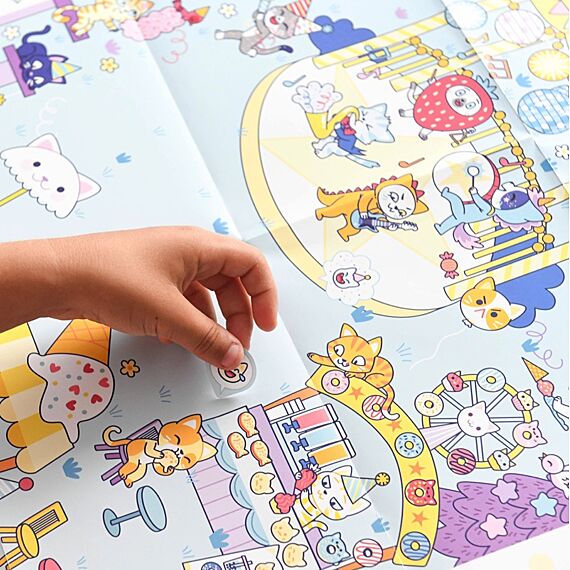 Creatieve Poster + 150 Stickers Kawai Party - 5-10 Jaar - Image 10