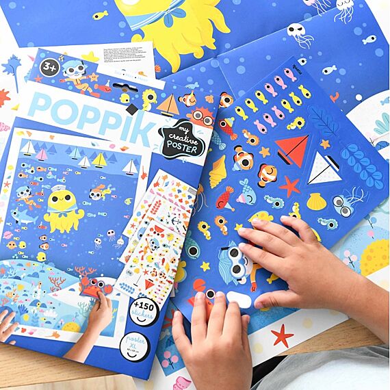 Creatieve Poster + 150 Stickers Sea - 3-10 Jaar - Image 3