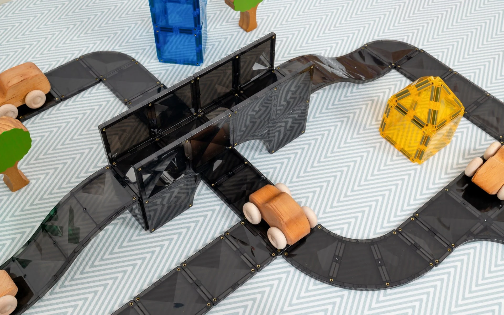 Magnetische autobaan Creative Roads Pack - 48 stuks - Image 4