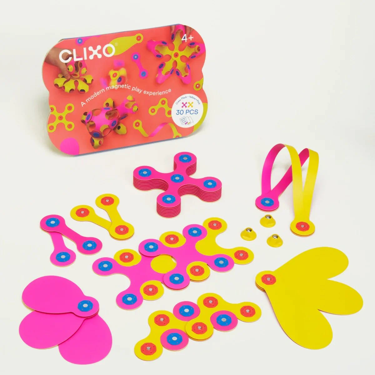 Magneetspeelgoed Crew Pack Pink/Yellow - set van 30 onderdelen - Image 3
