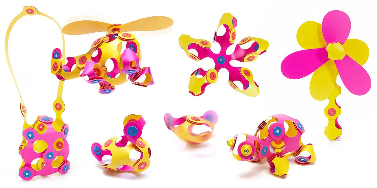 Magneetspeelgoed Crew Pack Pink/Yellow - set van 30 onderdelen - Image 8