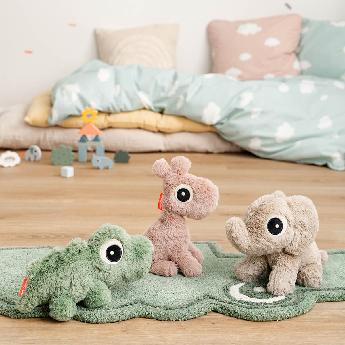 Knuffel Krokodil Cuddle bestie Croco Green - 28 cm - Image 4