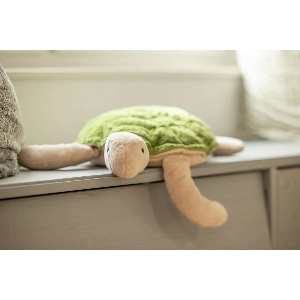 Knuffel Grote Schildpad Fir Green warmteknuffel - 52 cm - Image 2