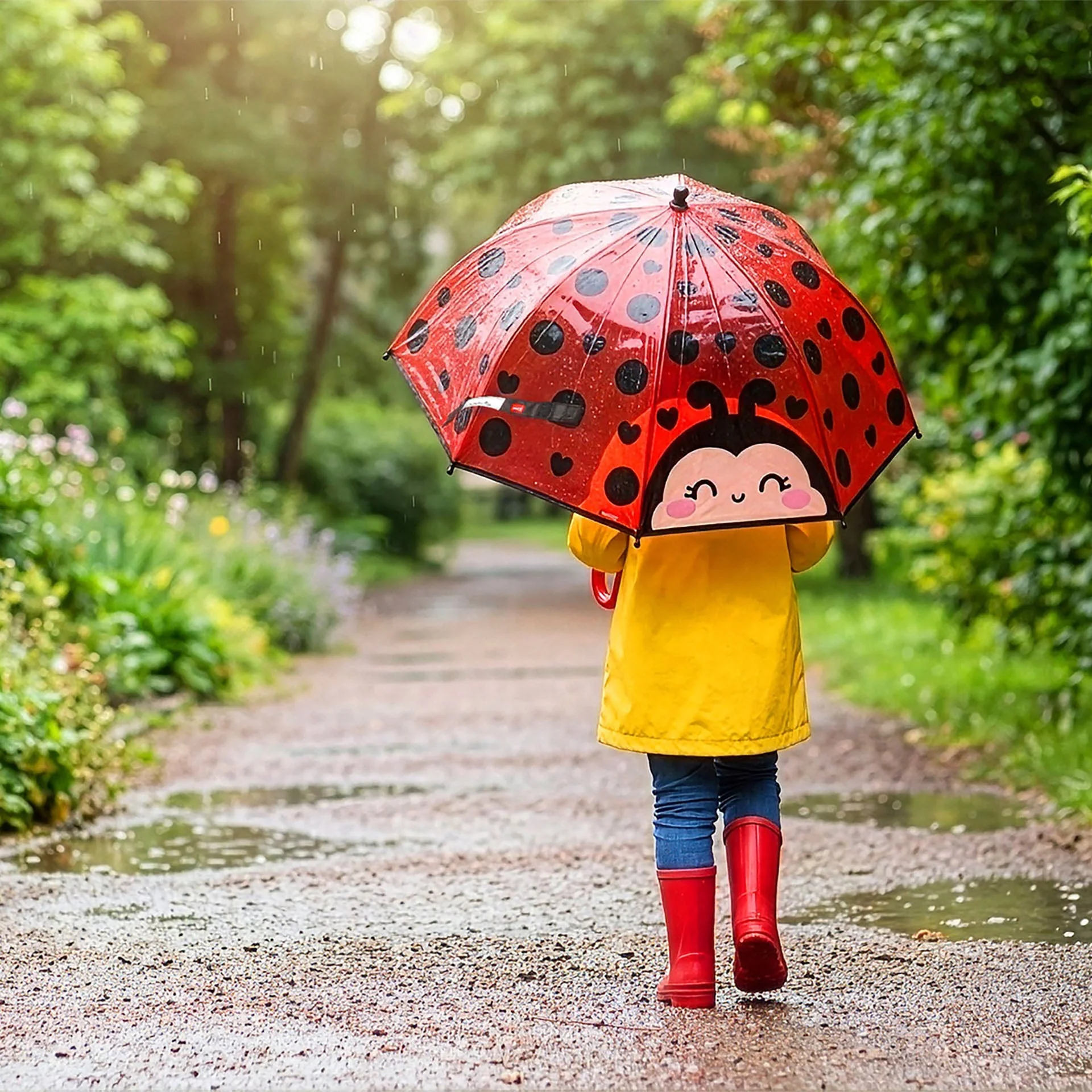 Kinderparaplu Dancin' In The Rain - Ladybug - Image 2