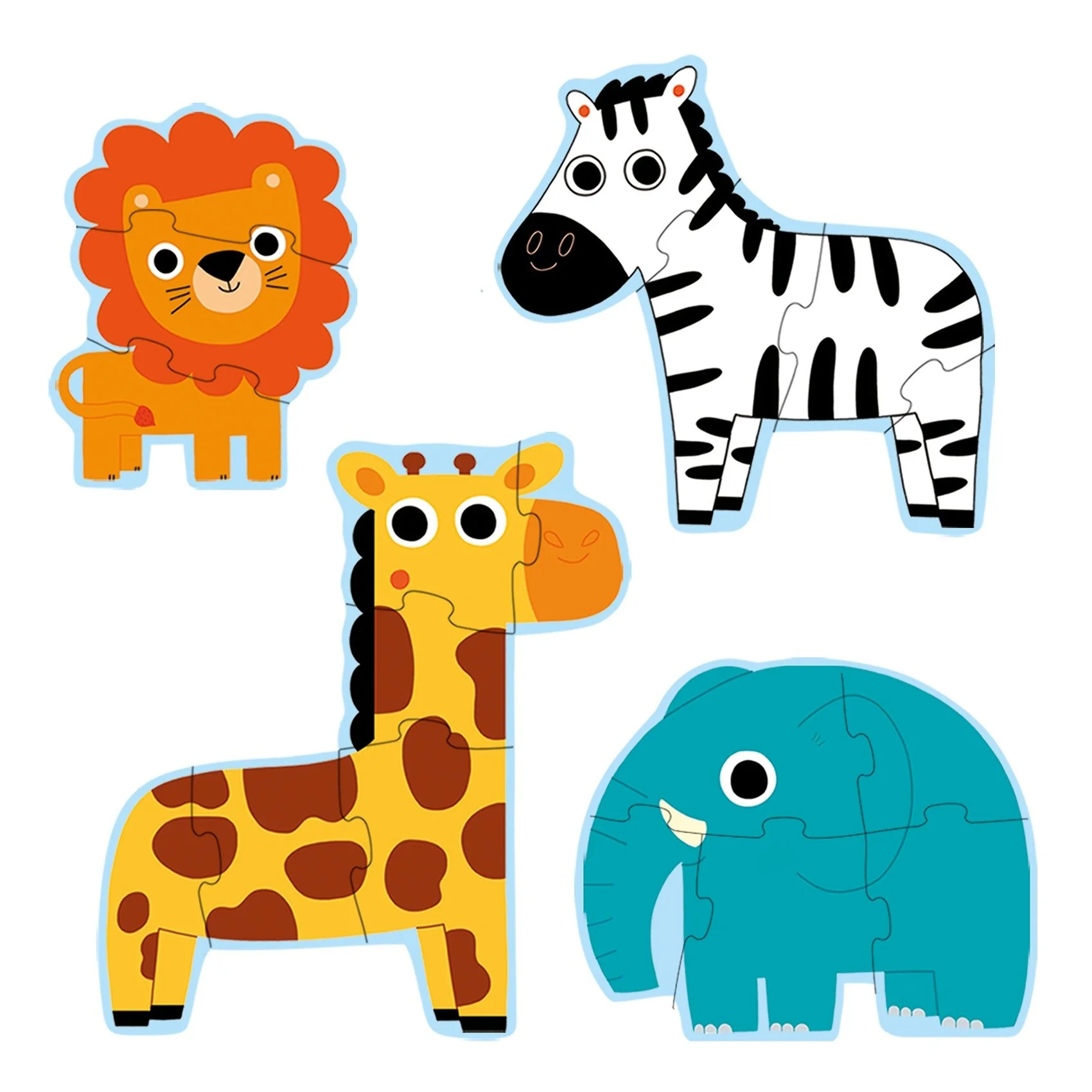 Eerste legpuzzels Primo Puzzle Dans la Jungle - 3,4,5 en 6 stukjes - Image 2