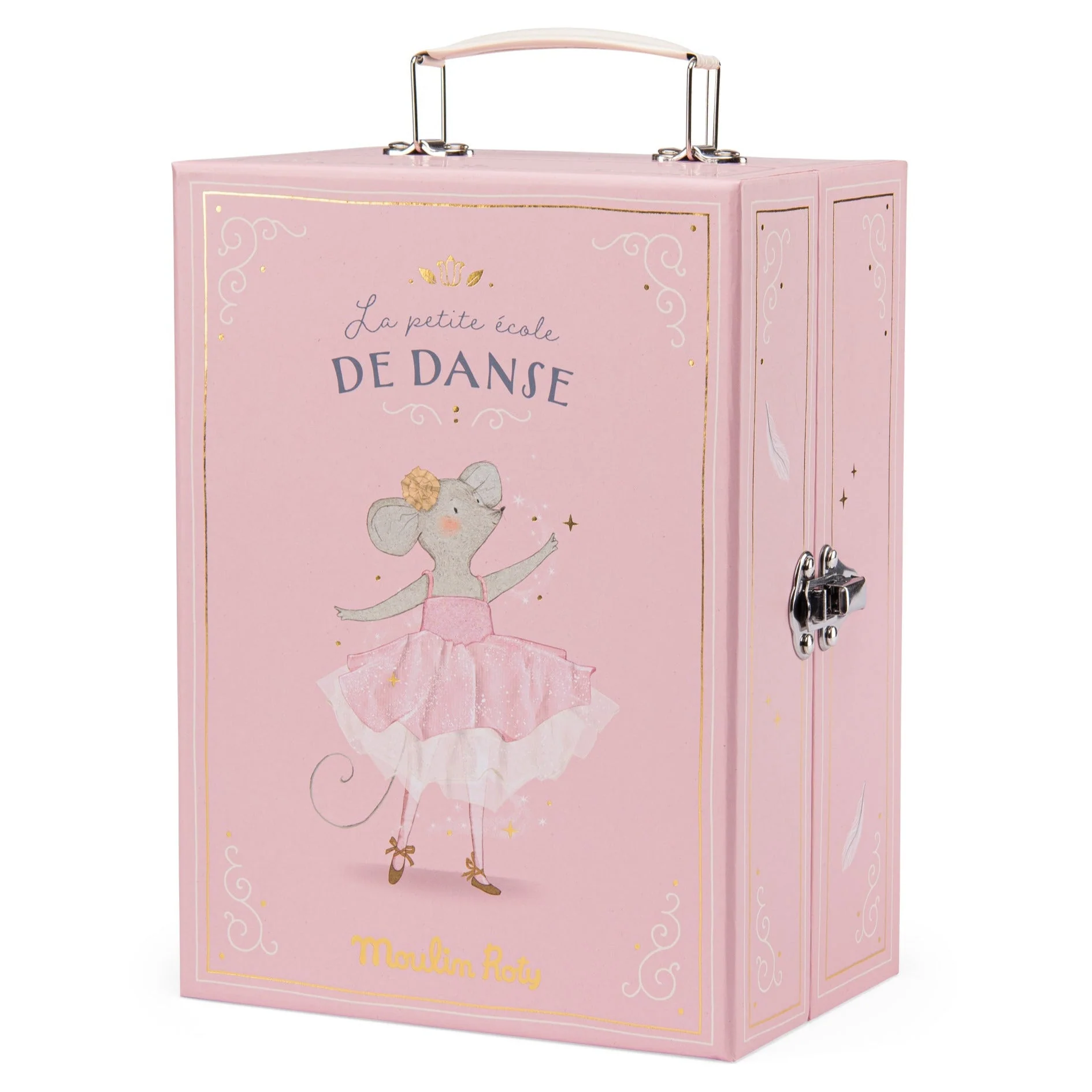 Knuffelmuis + koffer met tutu's La petite école de danse - Image 3