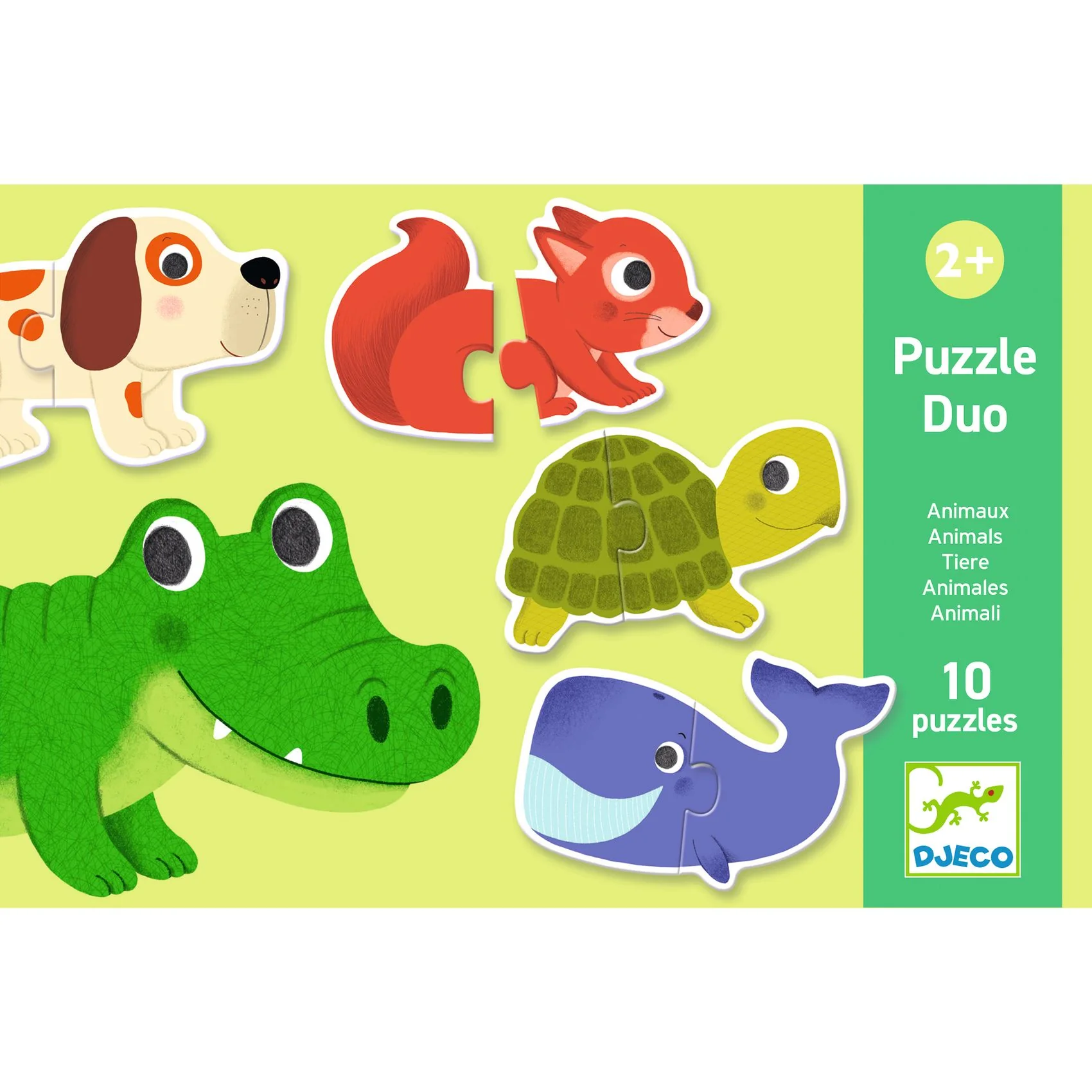 Eerste legpuzzels Puzzle Duo Dieren - 10 x 2 stukjes - Image 3