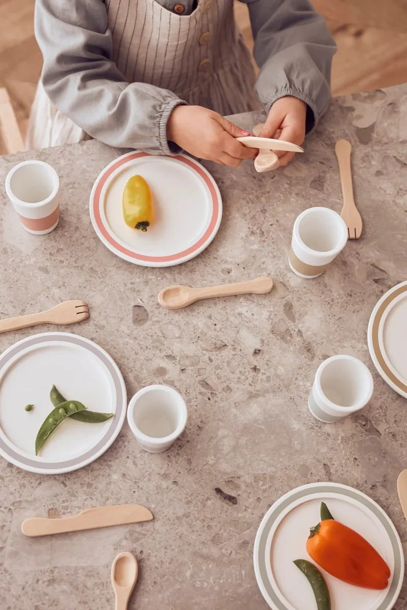 Houten eetset voor 4 - Dinnerware Play Set - Image 4