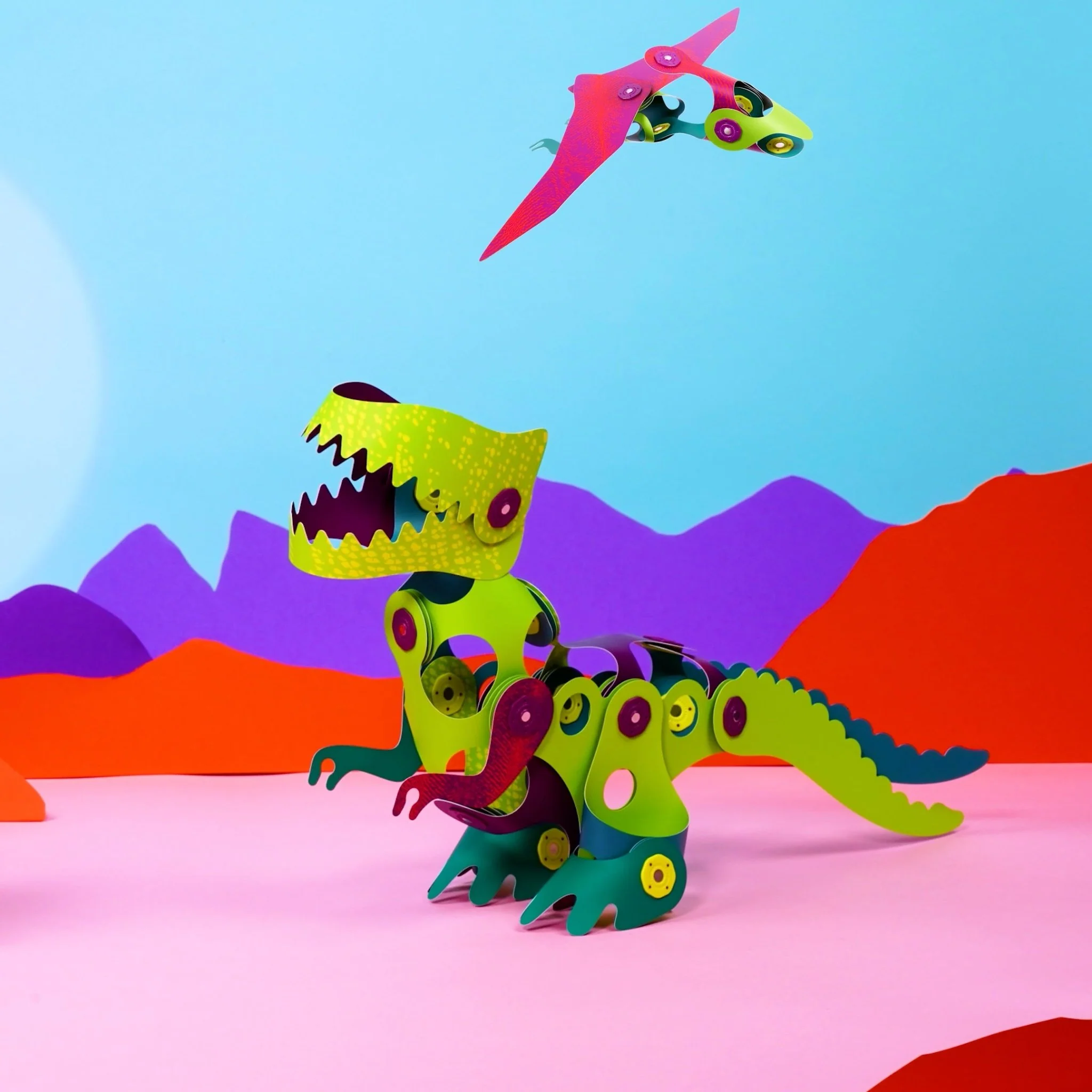 Magnetisch bouwspeelgoed Dino Adventure - set van 36 onderdelen - Image 2