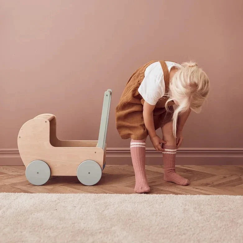 Houten poppenwagen Doll pram natural - Image 2