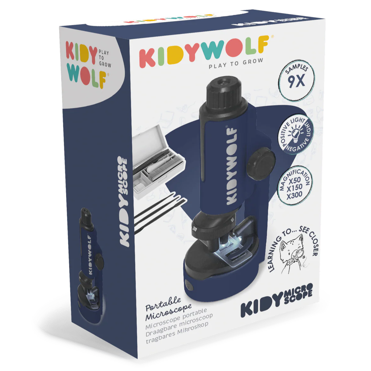 Draagbare microscoop blauw - Kidymicroscoop - Image 9