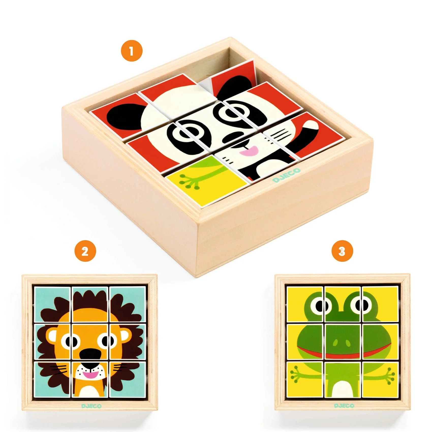 Houten draaipuzzel Tournanimo - Image 4