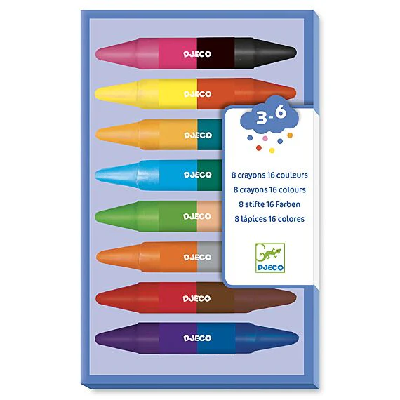 Dubbelzijdige Waskrijtjes - set van 8 - Image 4