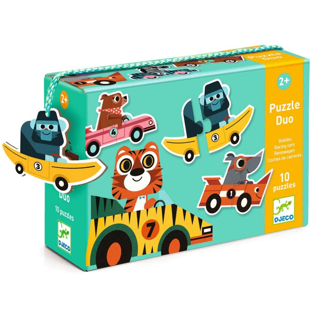 Eerste legpuzzels Duo Bolides - 10 puzzels