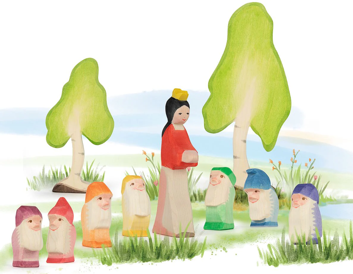 Houten speelfiguur - Dwerg groen - Image 6