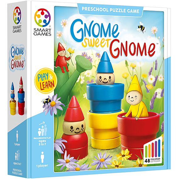 Gnome Sweet Gnome Educatief Puzzelspel met 48 opdrachten
