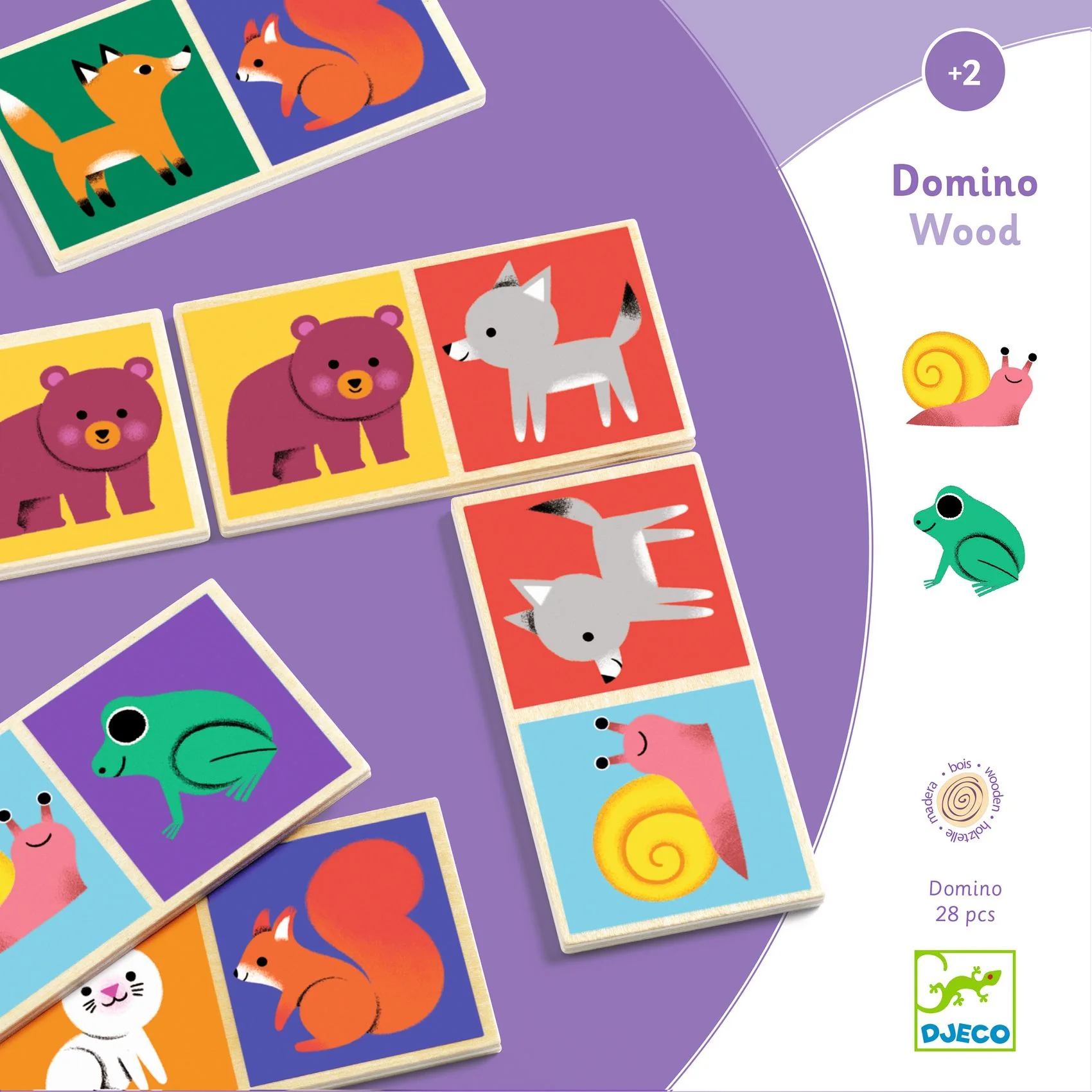 Educatief Spel Domino Wood - Image 4