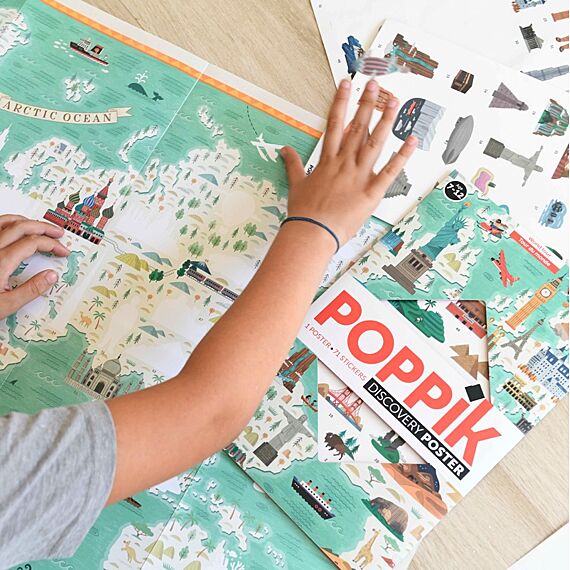 Educatieve Xxl Poster + 71 Stickers World Tour - 7-12 Jaar - Image 8