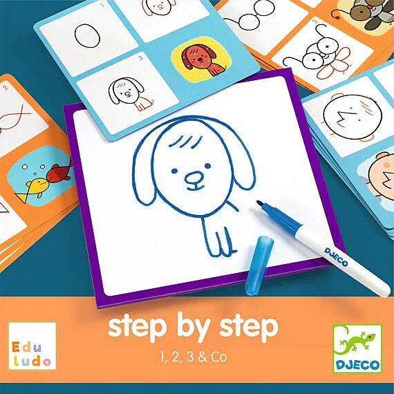 Tekenset Eduludo Step by step - 1,2,3 & Co - Image 4