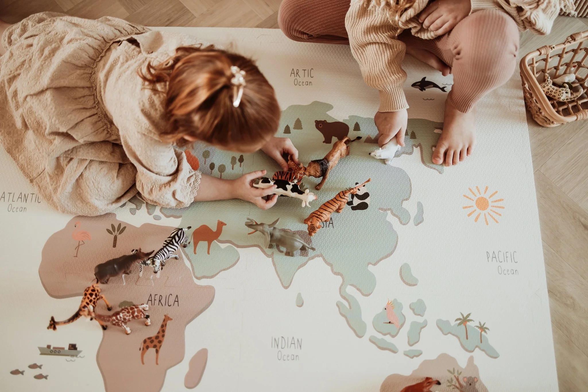 Speelmat EEVAA 3-in-1 – Worldmap Colour Design - Image 6