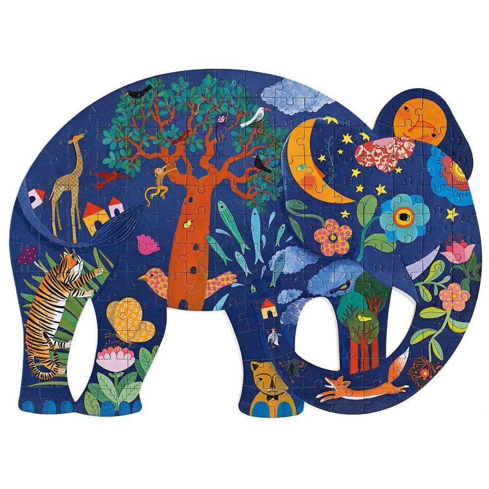 Silhouetpuzzel Puzz'Art Elephant - 150 stukjes