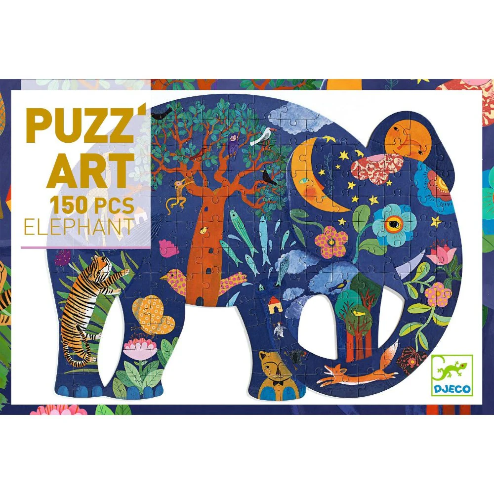 Silhouetpuzzel Puzz'Art Elephant - 150 stukjes - Image 2