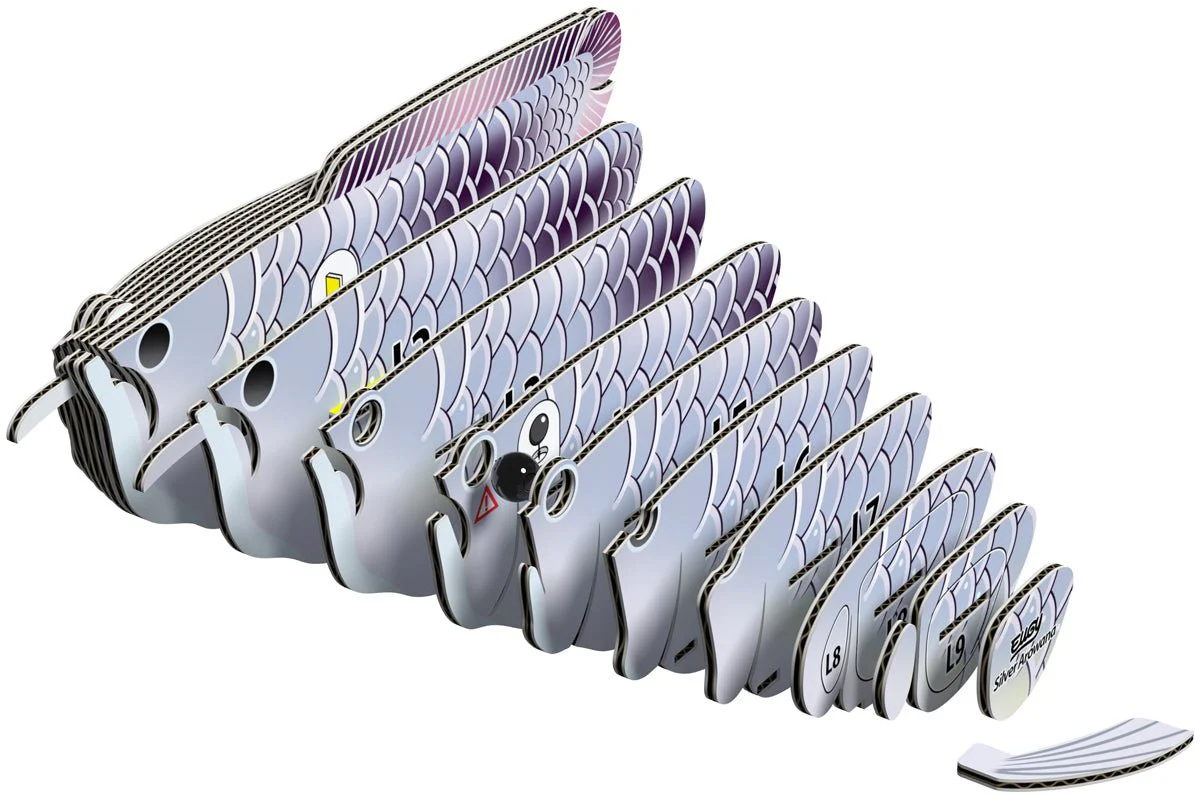 3D puzzel - Zilveren Arowana - Image 7