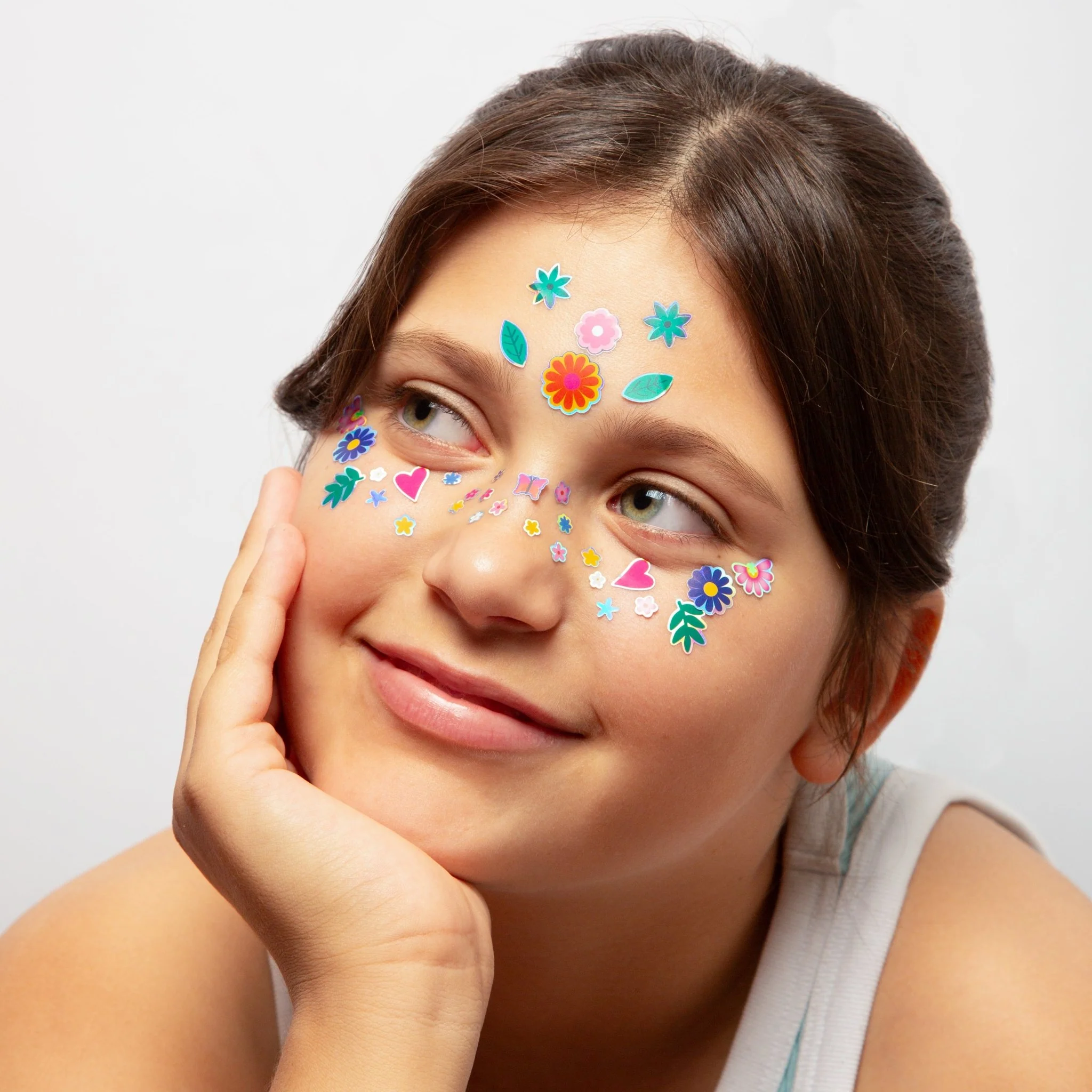 Gezichtstickers - Face Stickers Flower - Image 2