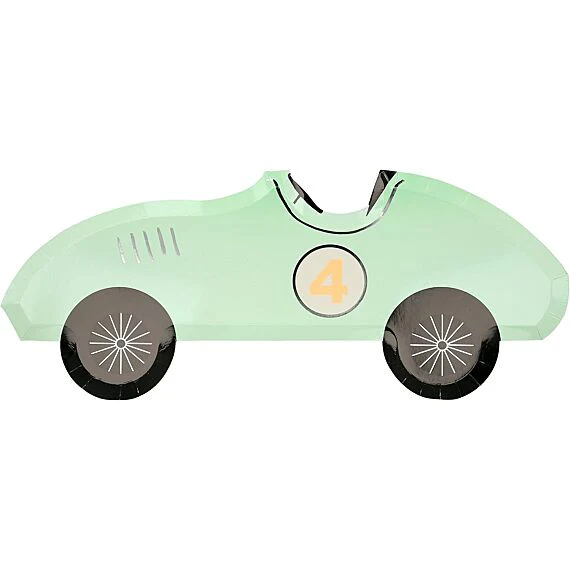 Feestborden Race Car Plates - Set Van 8 - Image 6