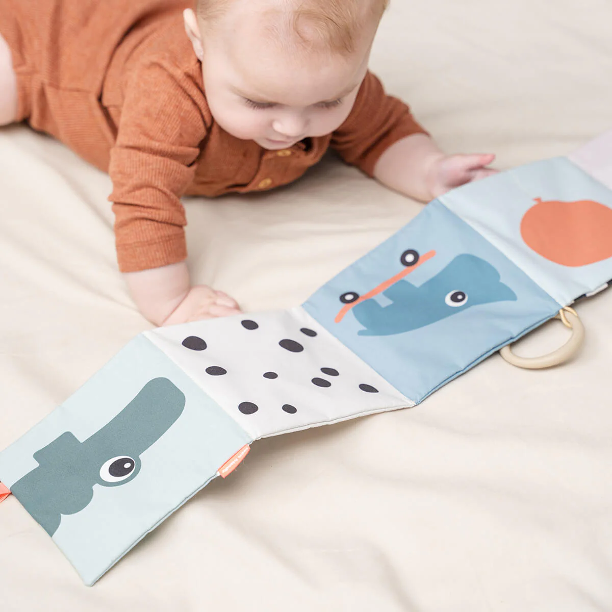 Uitklapbaar zacht babyboekje - Deer Friends Colour - Image 9