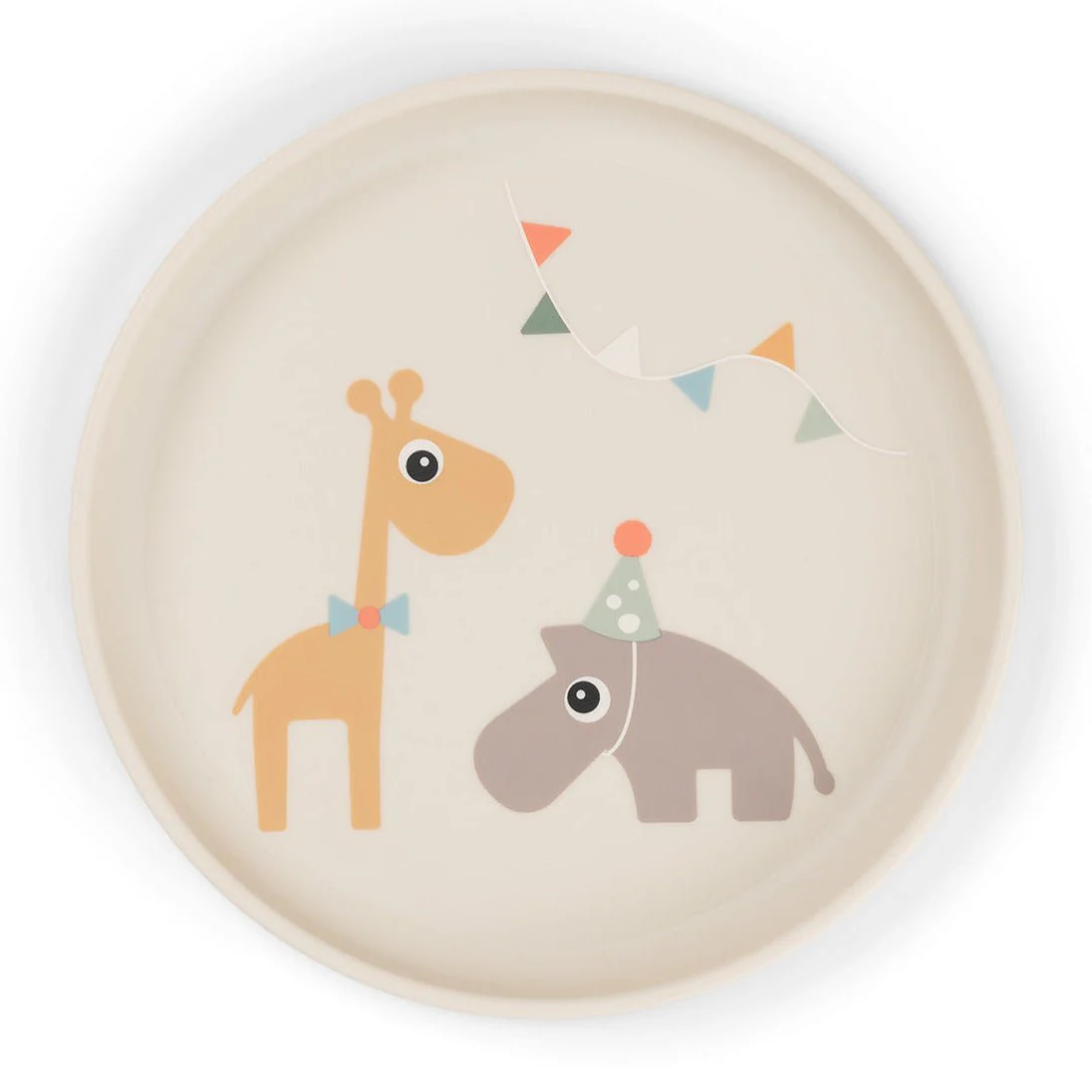 Bord met anti-slip rand - Foodie plate Celebration Sand
