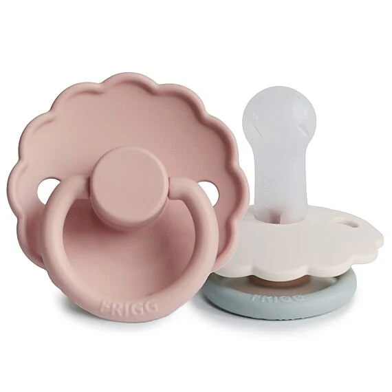 Frigg Daisy Blooming Fopspenen Siliconen Blush/Cotton Candy - Set Van 2 - Image 4