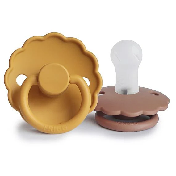 Frigg Daisy Fopspenen Siliconen Honey Gold/Rose Gold - Set Van 2 - Image 4