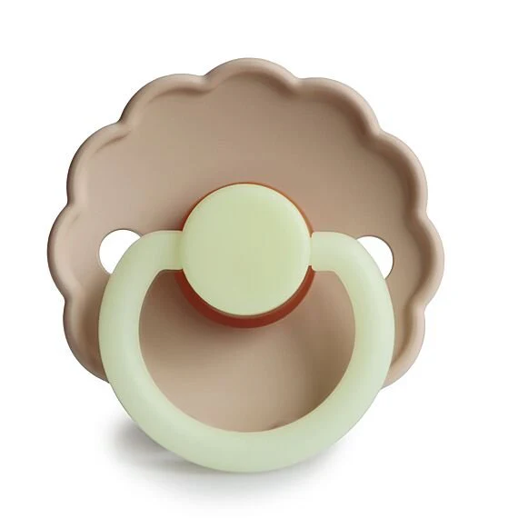 Frigg Latex Fopspenen Daisy Night Croissant/Cream - Set Van 2 - Image 6