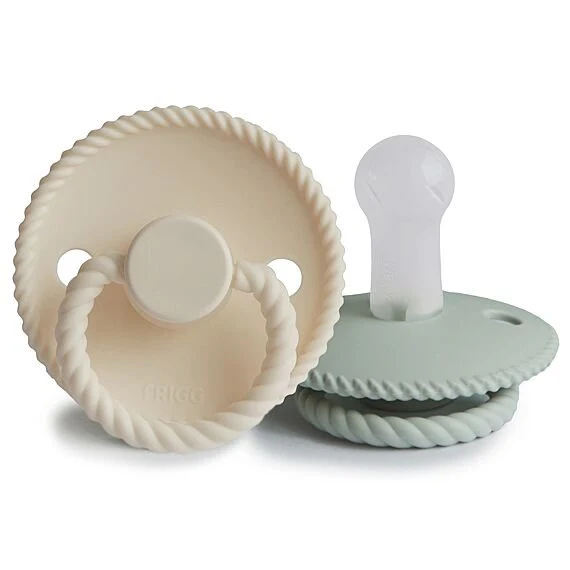 Frigg Rope Fopspenen Siliconen Cream/Sage - Set Van 2 - Image 4