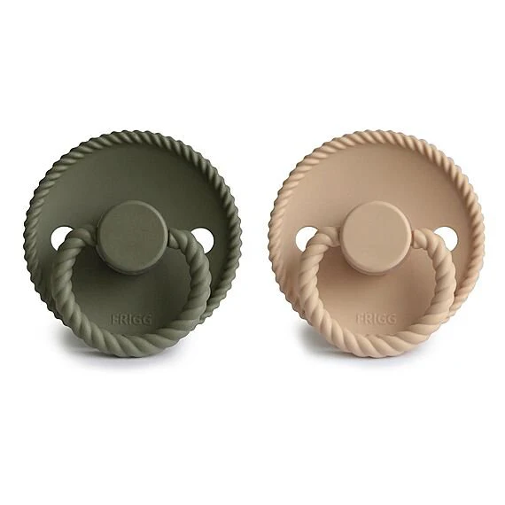 Frigg Rope Fopspenen Siliconen Croissant/Olive - Set Van 2 - Image 3
