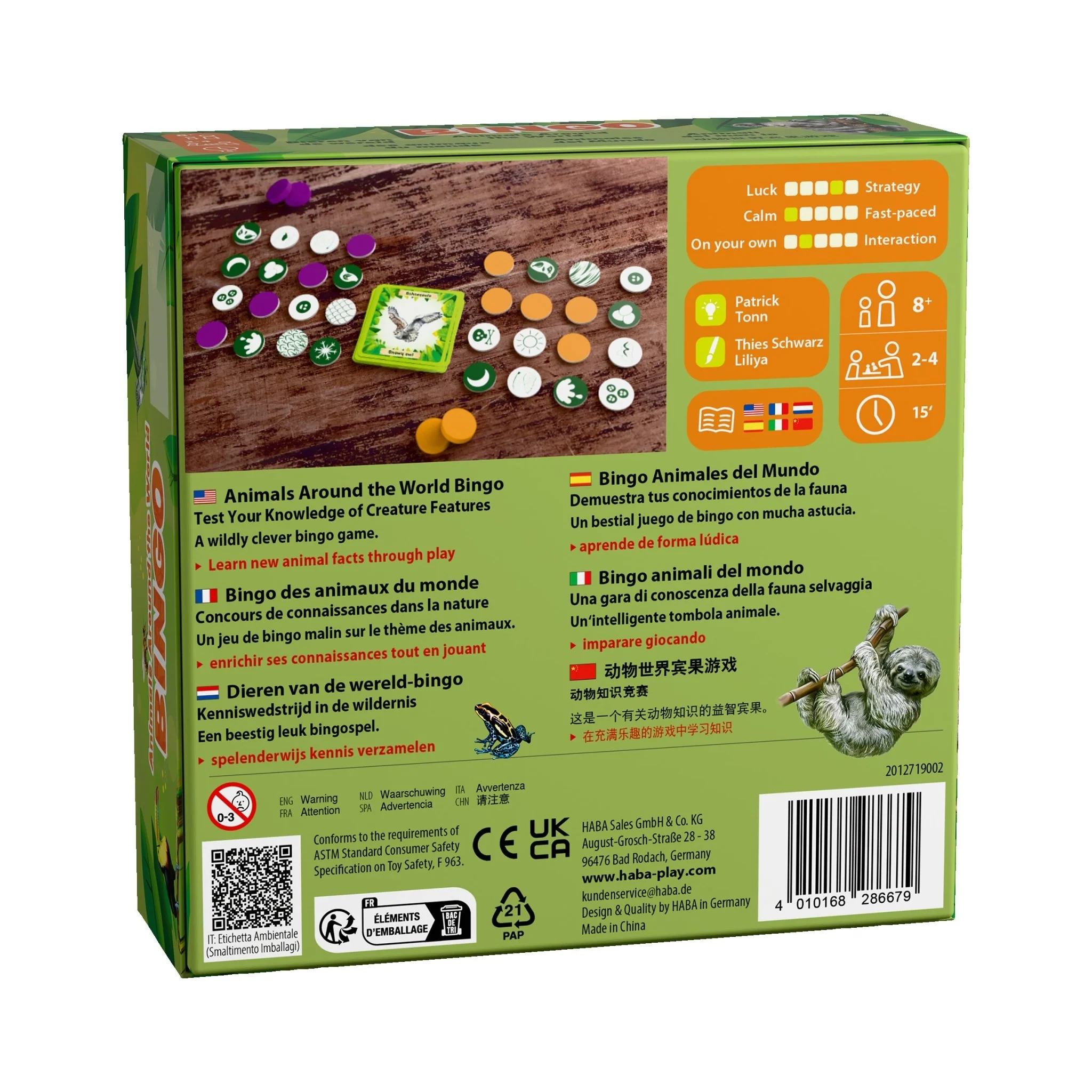 Bingo spel - Animals around the world - Image 10
