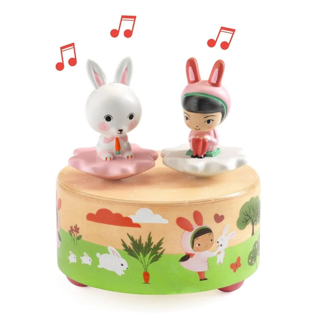 Houten muziekdoos - Garden melody