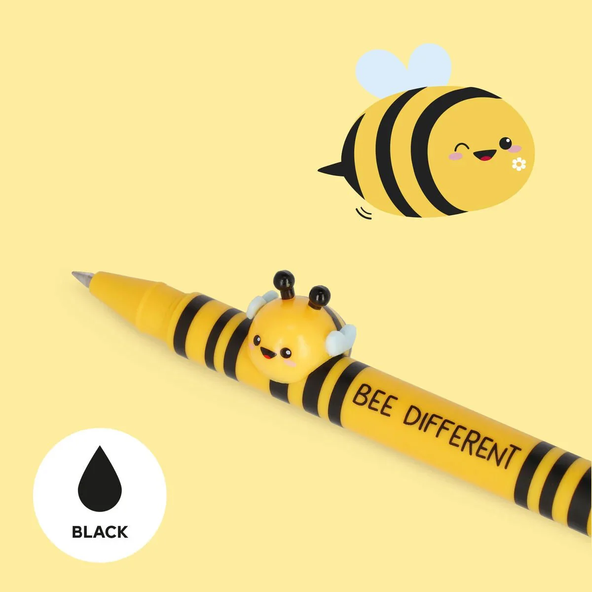 Gel Pen With Animal Decoration Lovely Friends - Bee - Image 2