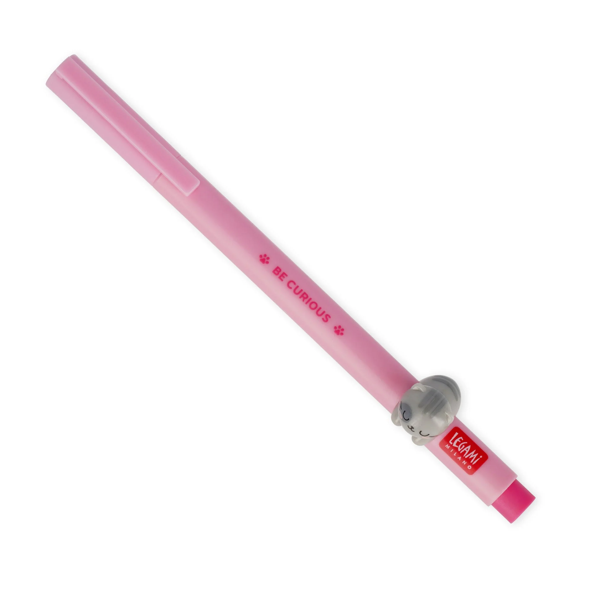 Gel Pen With Animal Decoration Lovely Friends - Kitty