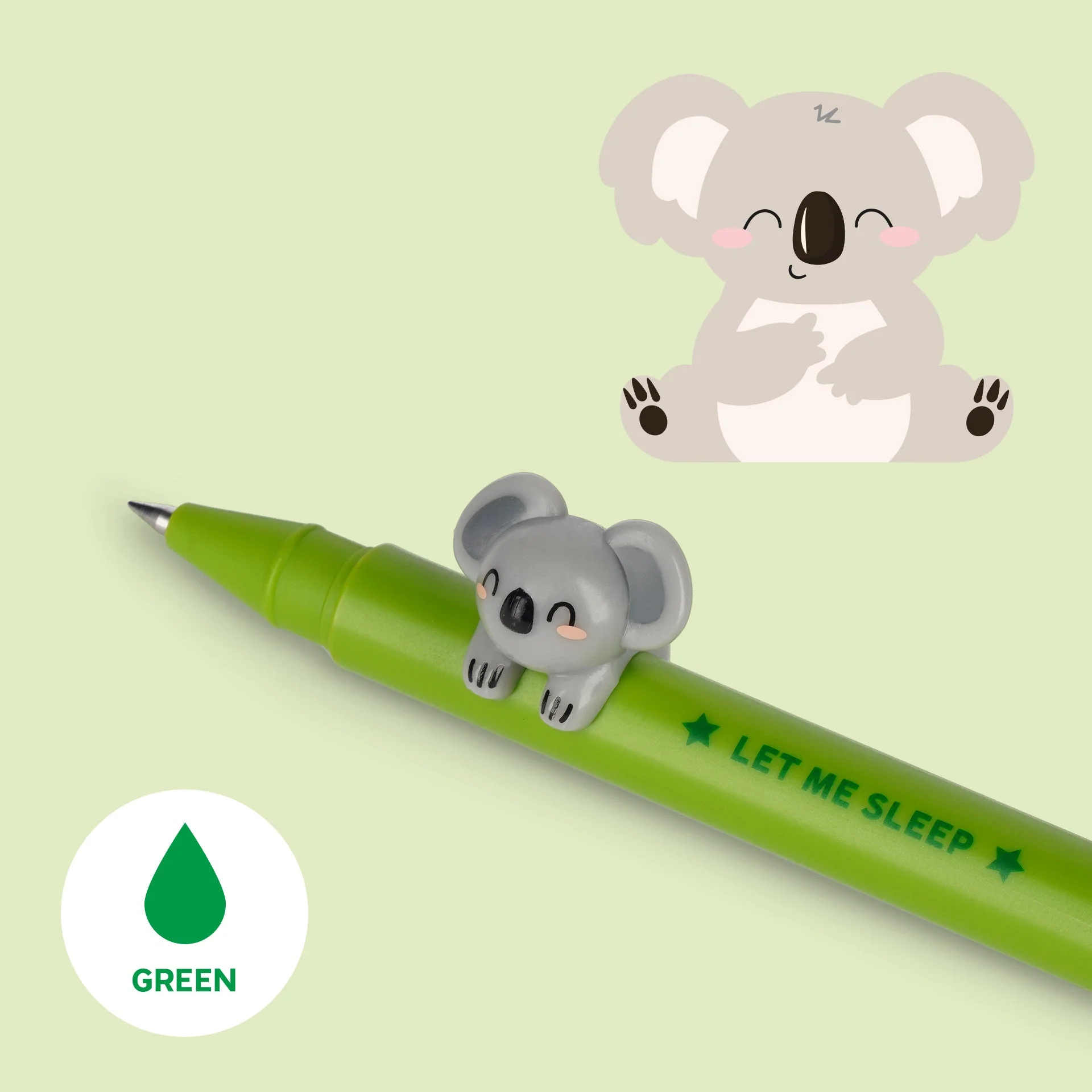 Gel Pen With Animal Decoration - Lovely Friends - Koala - Image 2