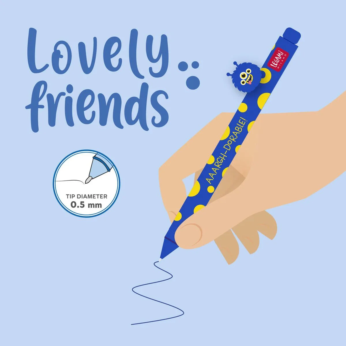 Gel Pen With Animal Decoration Lovely Friends Monster - Image 4